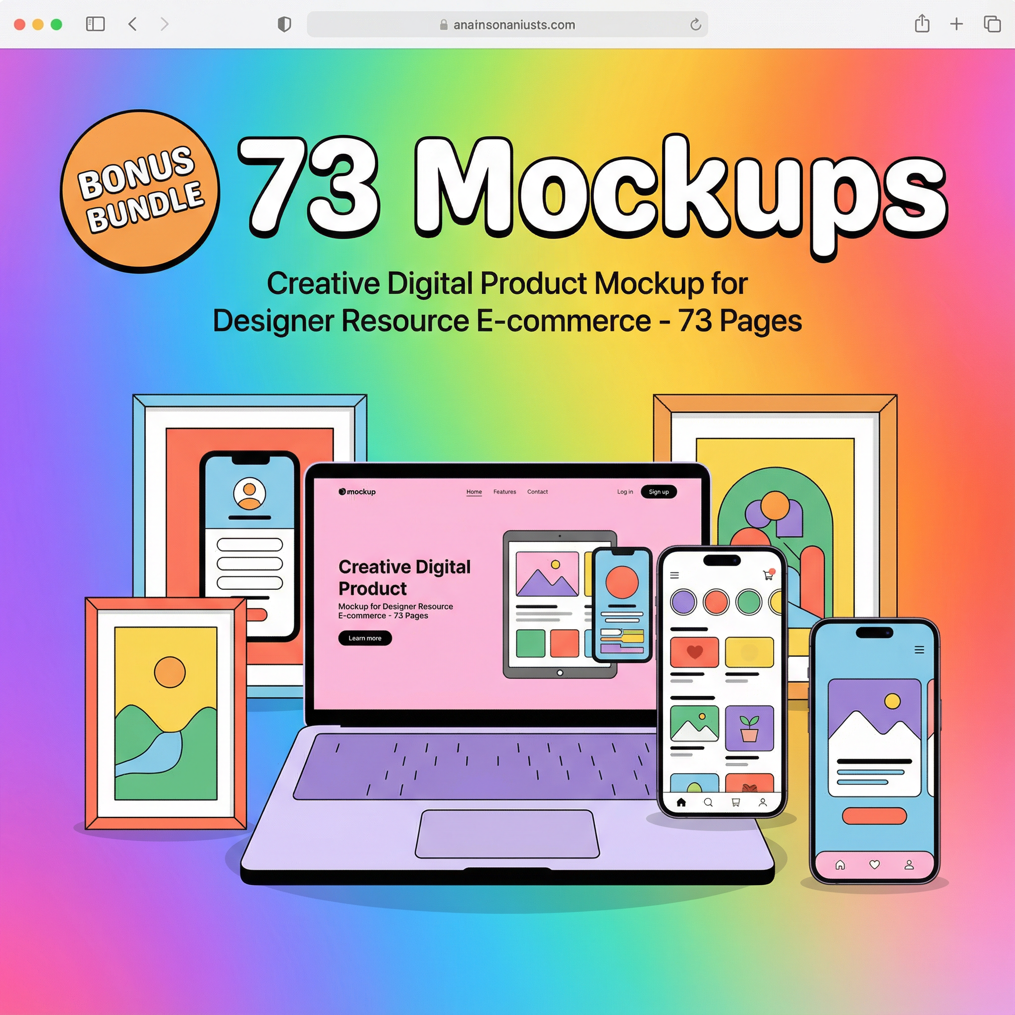 Bonus Mockup Bundle - 73 Pages
