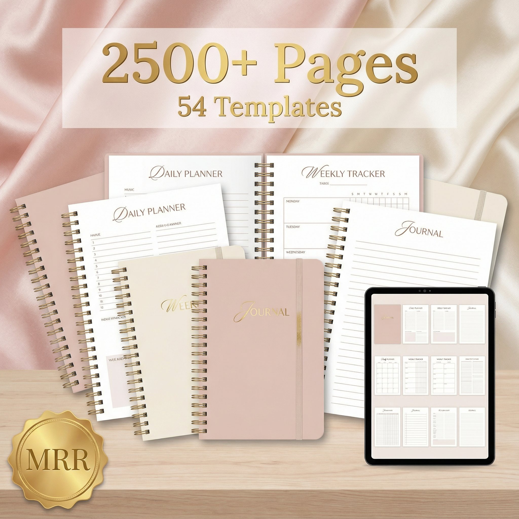 2,500 Pages - 54 Planners & Journals Bundle