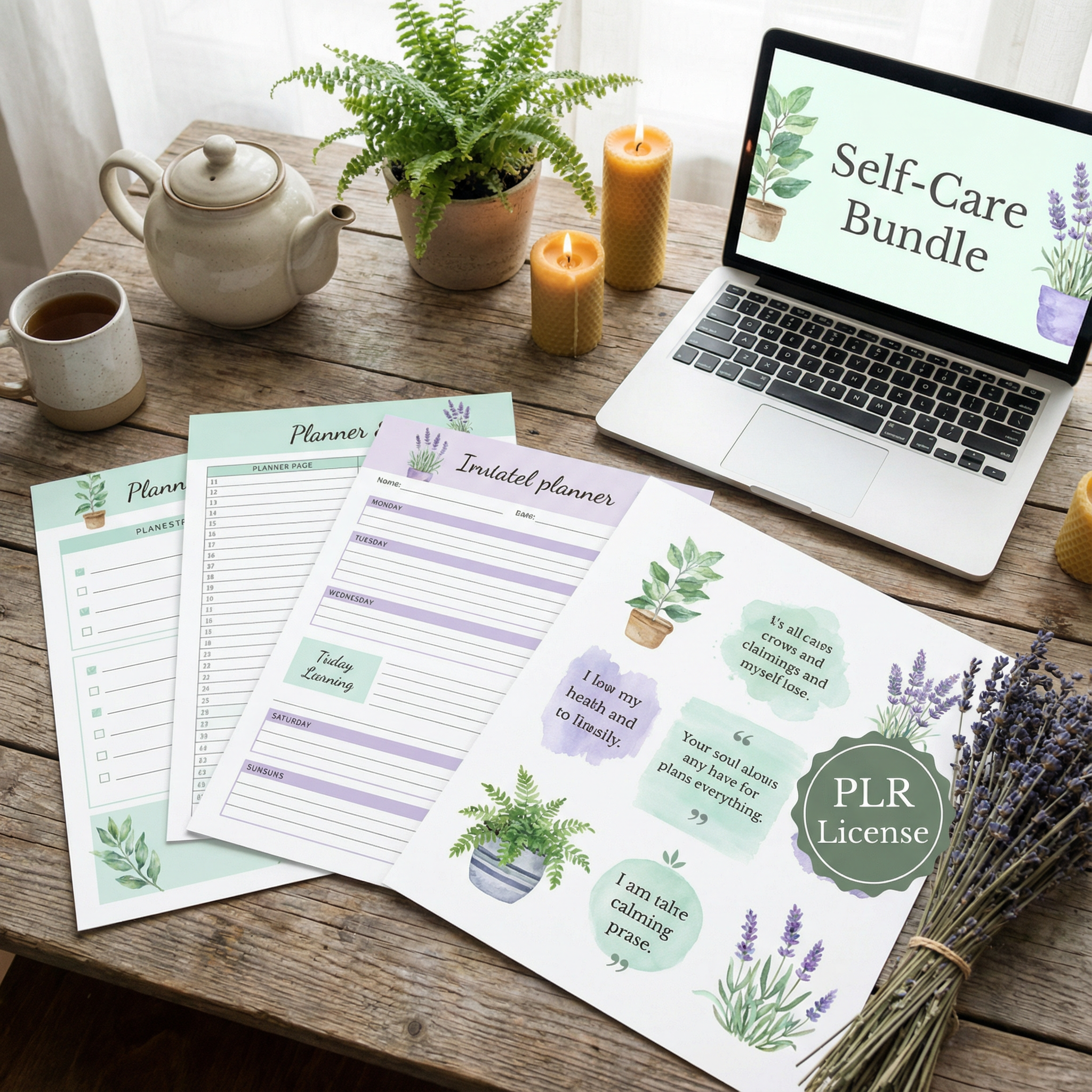 Printable Self-Care Planners & Images