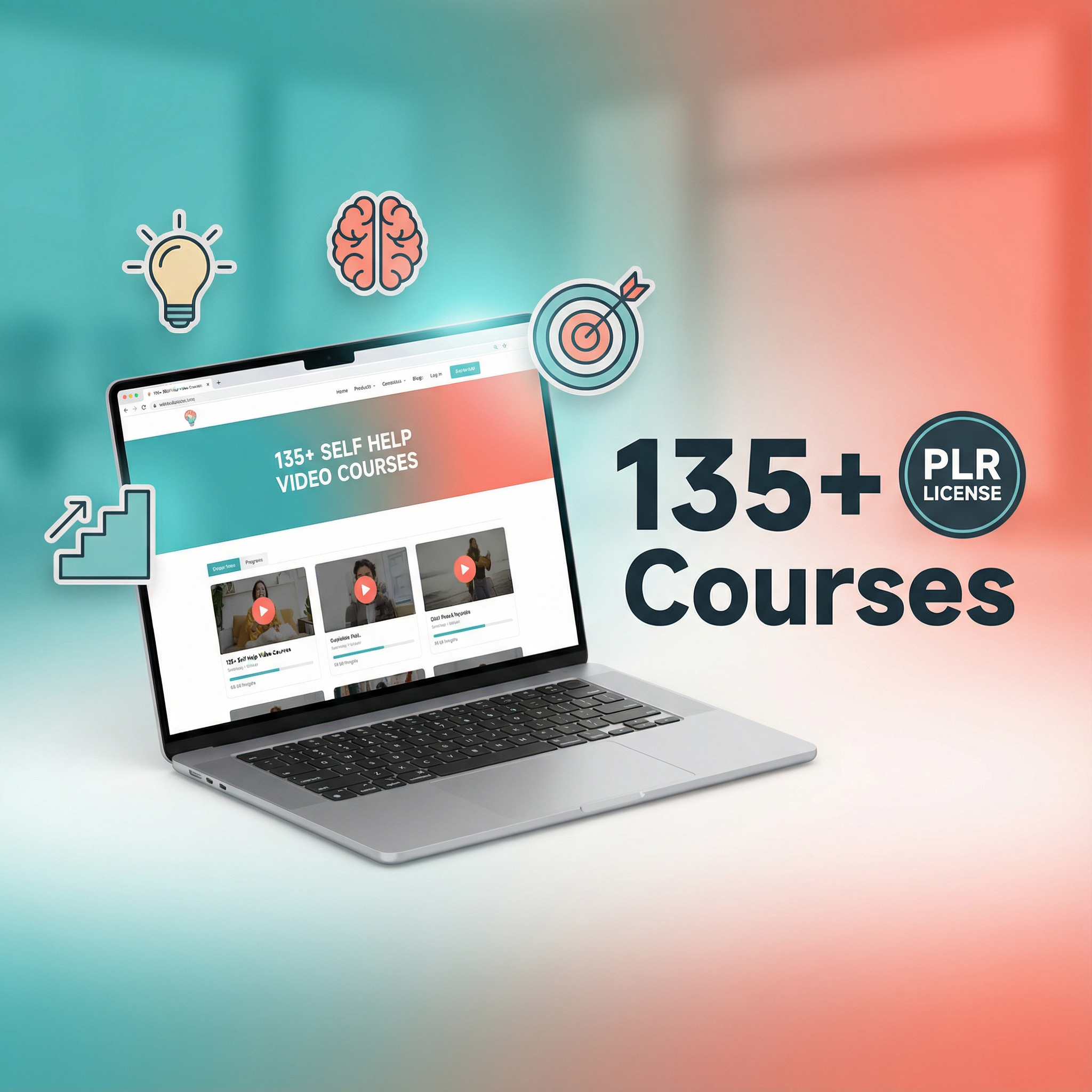 135+ Self-Help Commercial Use Video Courses